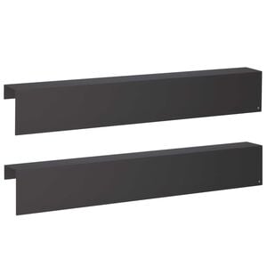 vidaXL Pokrivni profil za vrtno obrobo 2 kos 100 x 10 x 15 cm Jeklo