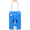 vidaXL Posoda za vodo na kolesih za kampiranje 25 L modra