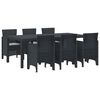 vidaXL Komplet za jedilnico v vrtu 7 pcs Antracit Polipropilen