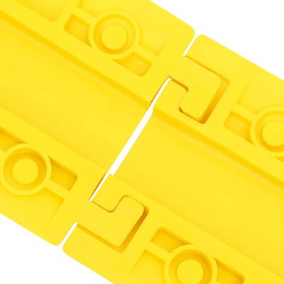 vidaXL Pohodna zaščita za kable 4 kosi 98,5 cm rumena