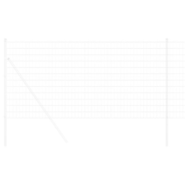 vidaXL Evropska ograja srebrna 1.4 x 10 m