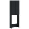 vidaXL Kabineta za strani&scaron;če EDE Črna 66 x 25,5 x 190 cm