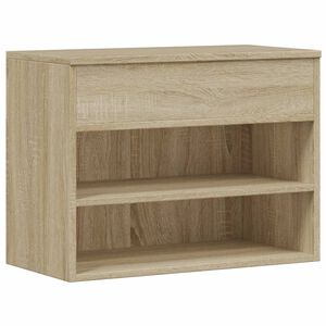 vidaXL Klop za čevlje sonoma hrast 60x30x45 cm iverna plo&scaron;ča