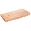 vidaXL Kopalni&scaron;ki pult svetlo rjav 60x30x(2-4) cm obdelan trden les