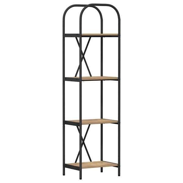 vidaXL Knjižna polica Umetni hrast 40 x 30 x 146 cm Konstruiran les