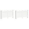 vidaXL Pokrovi za radiatorje 2 kosa beli 152x19x81,5 cm mediapan