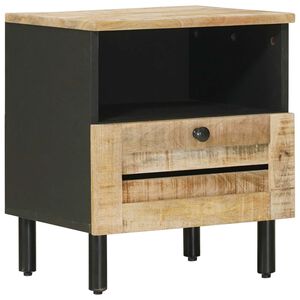 vidaXL Nočna omarica Naravna 40 x 33 x 46 cm Masiven les manga