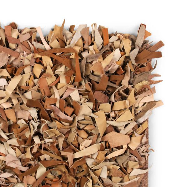 vidaXL Ko&scaron;ata preproga iz pravega usnja 120x170 cm rumenorjava