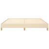 vidaXL Posteljni okvir brez vzmetnice krem 180x200 cm blago