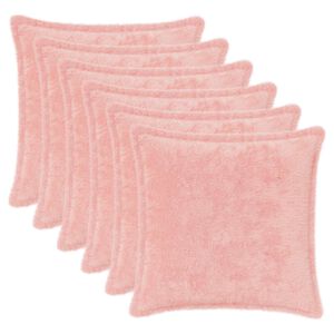 vidaXL Prevleka za blazino 6 kos HOUTEN Roza 30 x 30 cm