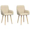 vidaXL Jedilni stoli 2 kos Blago Krem 56,5 x 50 x 87,5 cm