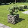 vidaXL Visoka greda gabion pocinkano jeklo 50x50x50 cm