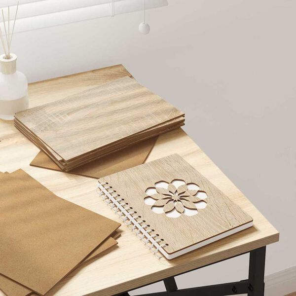 vidaXL Dekorativni paneli 50 pcs Sonoma hrast 21 x 30 x 0,27 cm