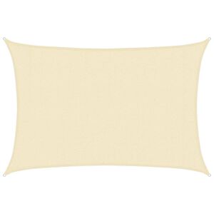 vidaXL Senčno jadro 160 g/m&sup2; krem 3x5 m HDPE