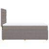 vidaXL Box spring postelja z vzmetnico taupe 80x200 cm blago