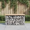 vidaXL Vrtna klop gabion 83x44x42 cm trdna borovina