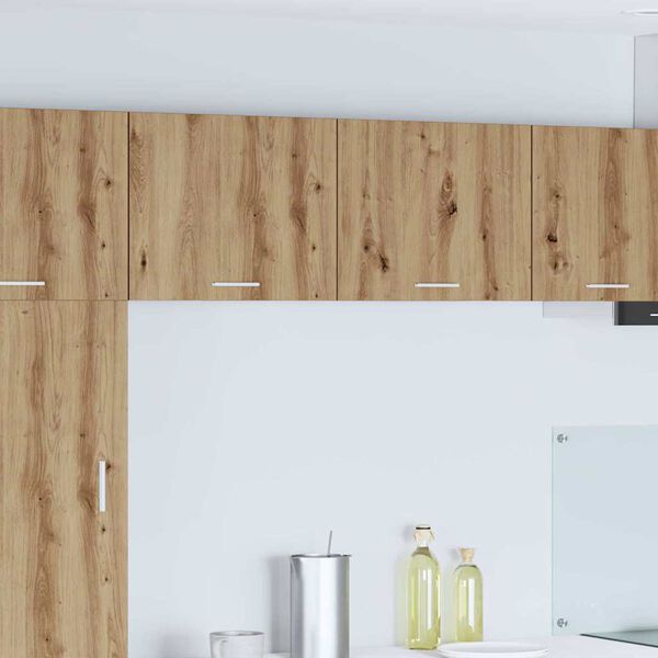 vidaXL Viseča omarica 2 pcs Artisan hrast in bela 50 x 31 x 40 cm