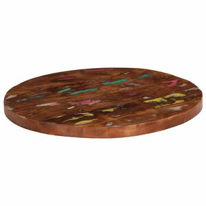 vidaXL Mizna plo&scaron;ča &Oslash; 40x1,5 cm okrogla trden predelan les