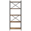 vidaXL Knjižna polica Star les 60 x 30 x 155 cm Konstruiran les