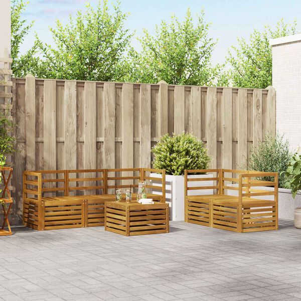 vidaXL Sedežne garniture Masiven les akacije