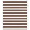vidaXL Zebra zavesa rjava 125x100 cm &scaron;irina blaga 120,9 cm poliester