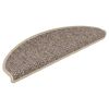 vidaXL Samolepilne preproge za stopnice sisal 15 kosov 65x21x4 cm