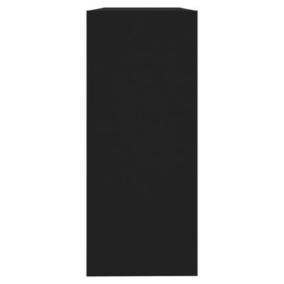 vidaXL Knjižna omara/pregrada črna 100x30x72 cm