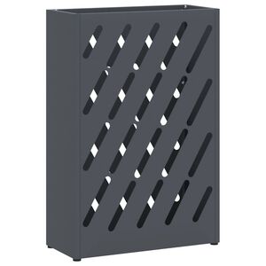 vidaXL Stojalo za dežnik Antracit 28 x 12 x 41 cm Jeklo