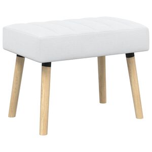 vidaXL Bench z kanalnim oblazinjenjem Bela 60 x 40 x 45 cm Blago