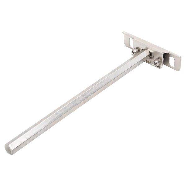 vidaXL Plavajoči nosilci za police 12 kosov &Oslash;12x200 mm ogljikovo jeklo