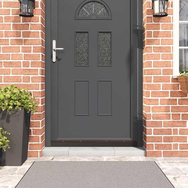 vidaXL Skrbniki za vrata z vijaki 6 pcs Rjava 100 cm