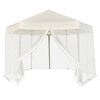 vidaXL &Scaron;otor pop-up &scaron;estkoten s 6 stranicami kremno bel 3,6x3,1 m