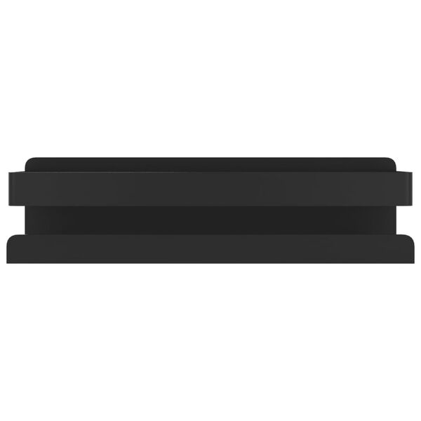 vidaXL Polica za prho mat črna 23x6,5x6 cm brušeno nerjaveče jeklo 340