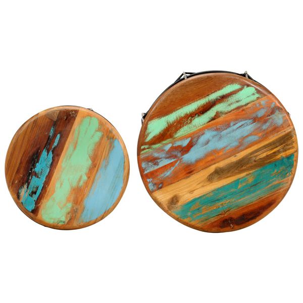 vidaXL Klubske mizice 2 kosa trden predelan les