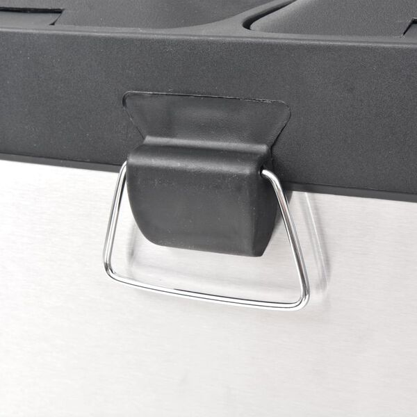 vidaXL Koš za ločevanje odpadkov nerjaveče jeklo 36 L