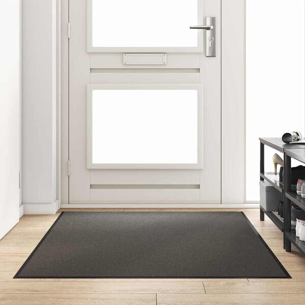 vidaXL Doormat Antracitna in črna 120 x 180 cm Polipropilen in vinil