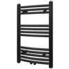 Kopalni&scaron;ki radiator z ukrivljenimi cevmi 500x764 mm črn