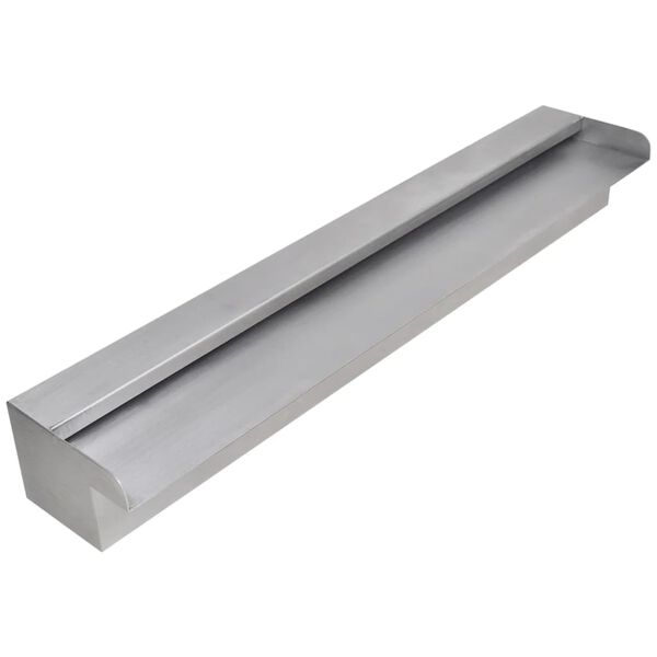 vidaXL Pravokotna fontana za bazen slap nerjaveče jeklo 60 cm