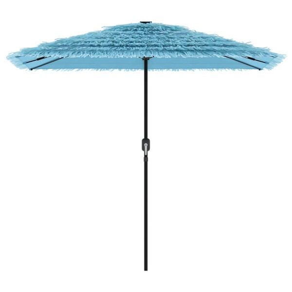 vidaXL Vrtni senčnik z jeklenim drogom moder 248x248x248 cm