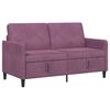 vidaXL Sofa s shrambo 2-sedežni Vijolična 152 x 78 x 87 cm Poliester