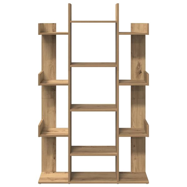 vidaXL Knjižna omara Artisan Oak 86x25,5x140 cm Inženirski les