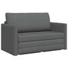 vidaXL Sofa postelja Temno siva 124 x 71 x 78 cm blago