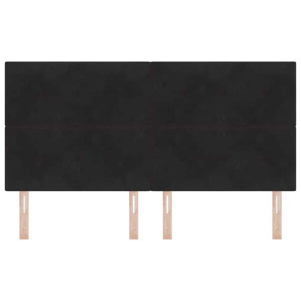 vidaXL Vzglavje z vzglavjem Črna 180 cm Umjetno usnje