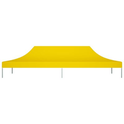 vidaXL Streha za vrtni šotor 6x3 m rumena 270 g/m²