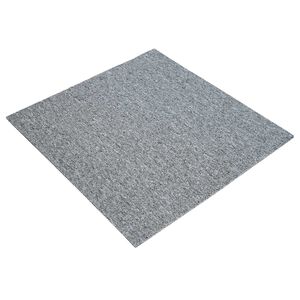 vidaXL Preproga plo&scaron;čica Svetlo siva 50 x 50 cm 4 pcs PP in Bitumen