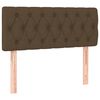 vidaXL Box spring postelja z vzmetnico temno rjava 120x190 cm blago