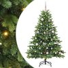 vidaXL Umestno božično drevo med 150 LED Zelena 150 cm PE in PVC