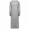 vidaXL Odeja s kapuco KINN Siva XXL Bombaž