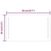 vidaXL LED kopalni&scaron;ko ogledalo 50x30 cm