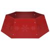 vidaXL Podloga za novoletno jelko rdeča &Oslash;68x25 cm